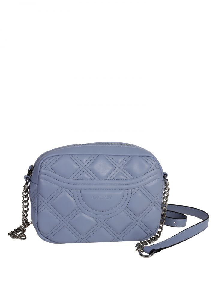 תיק צד קווילט GOLBARY בצבע סגול מעושן