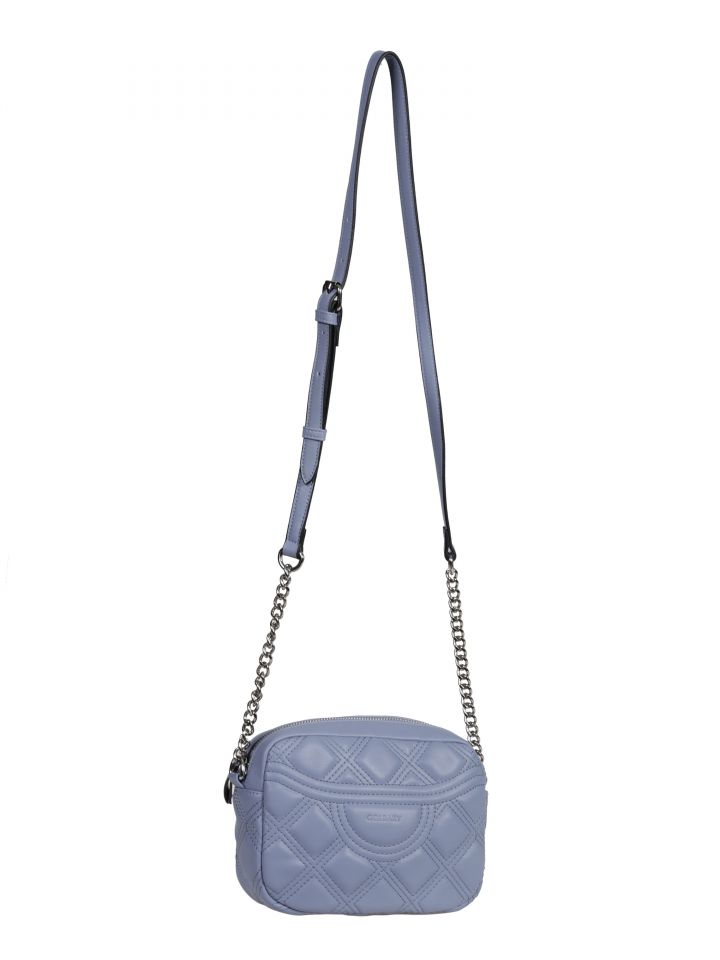 תיק צד קווילט GOLBARY בצבע סגול מעושן