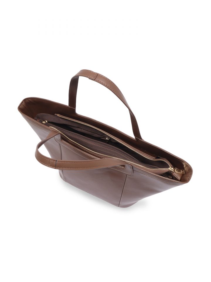 תיק יד LONDON בצבע חום