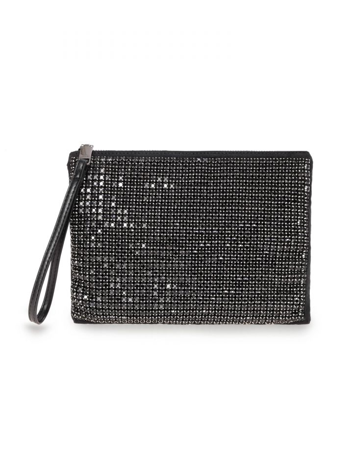 תיק קלאץ DIAMONDS בצבע שחור