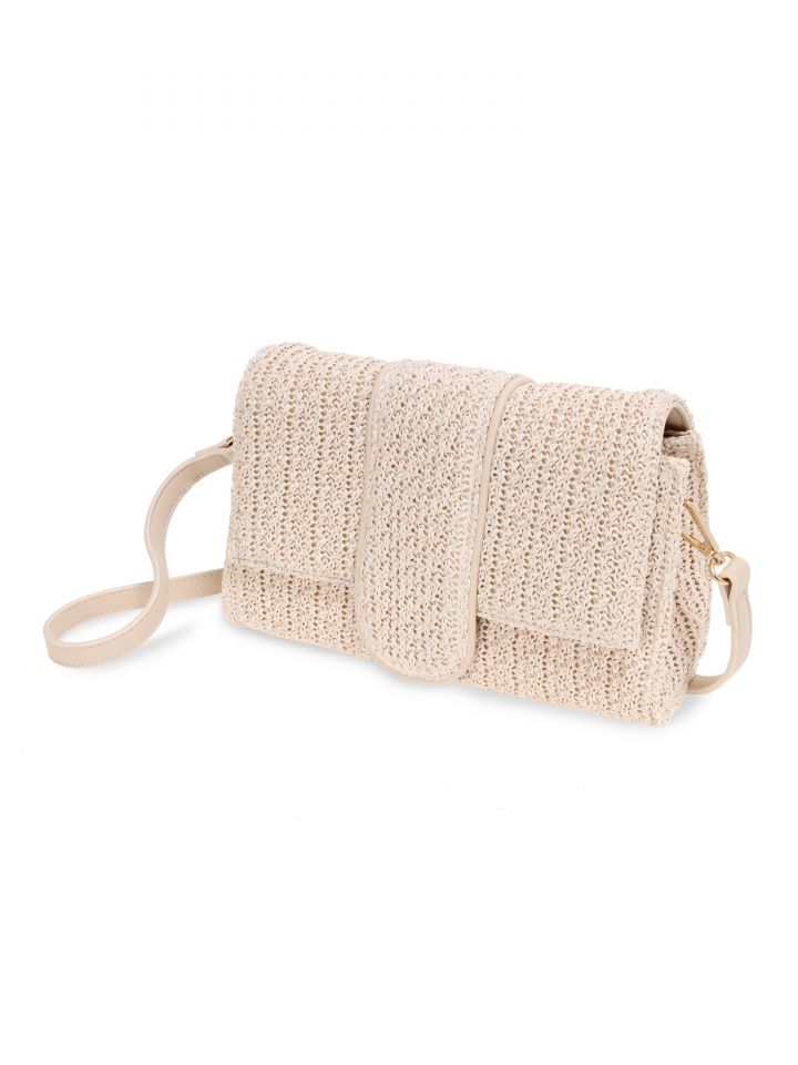 תיק צד קש SANTORINI בצבע טיבעי