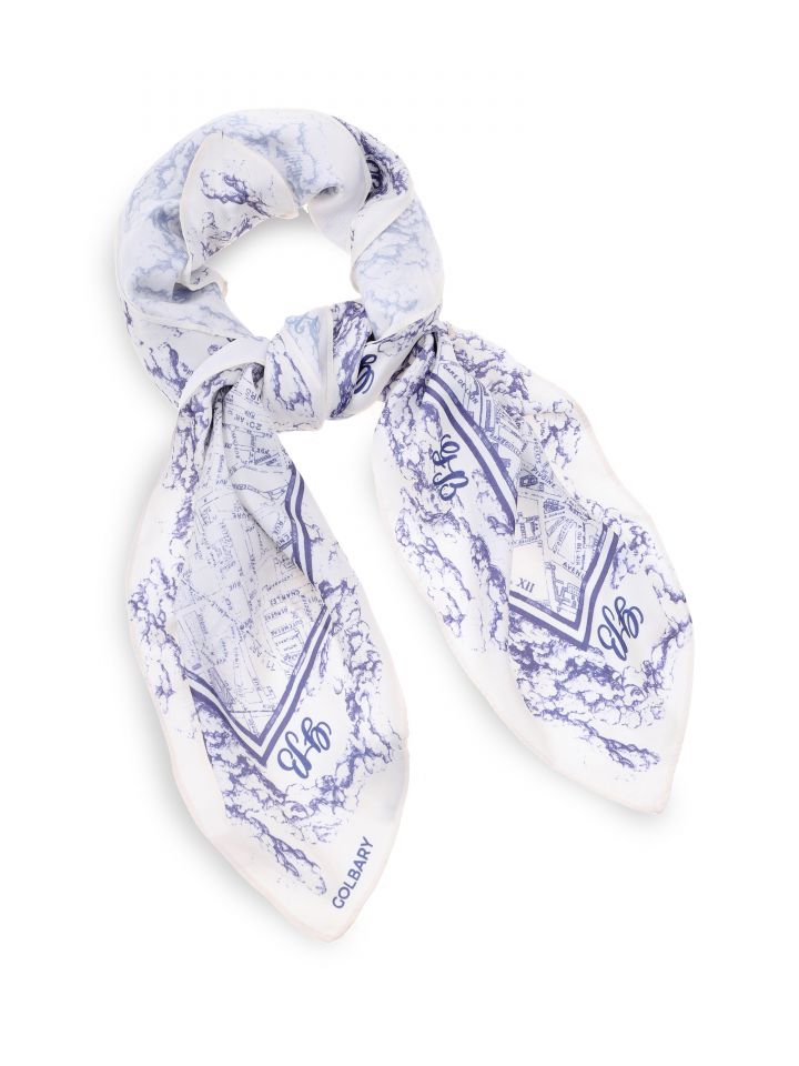 מטפחת PARIS בצבע כחול