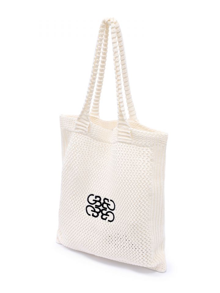 תיק סריג רשת PROMO בצבע אופוויט