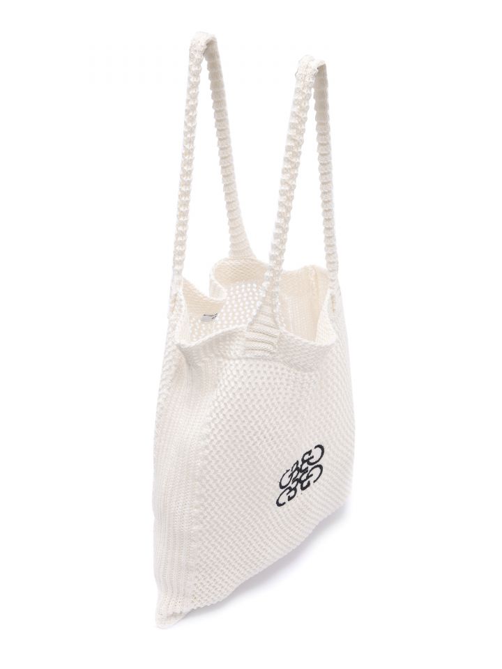 תיק סריג רשת PROMO בצבע אופוויט