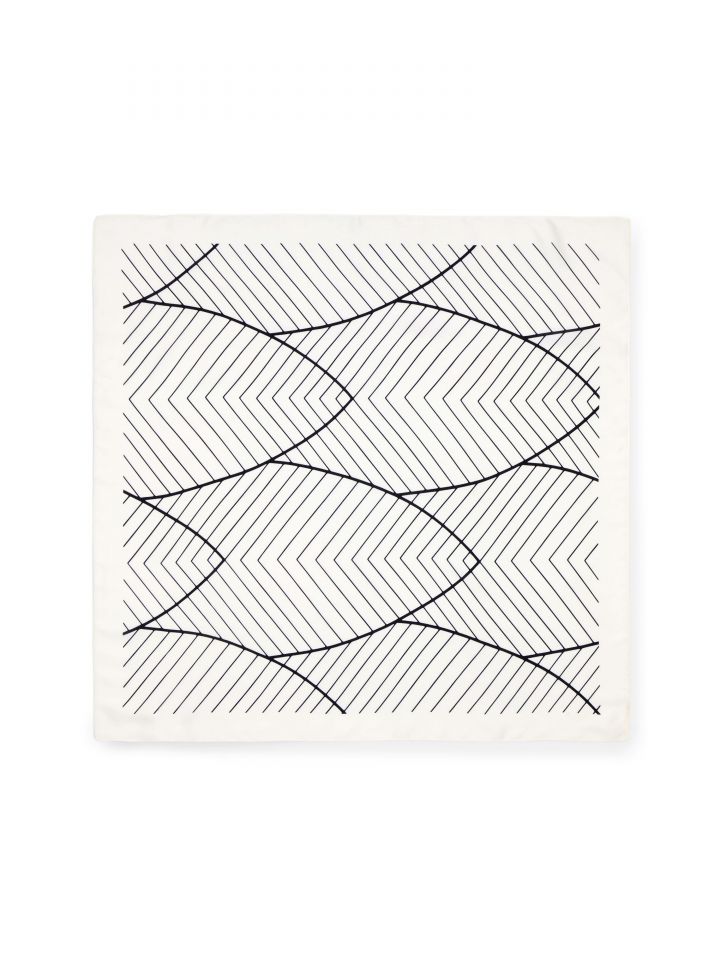 צעיף מודפס בצבע אופוויט