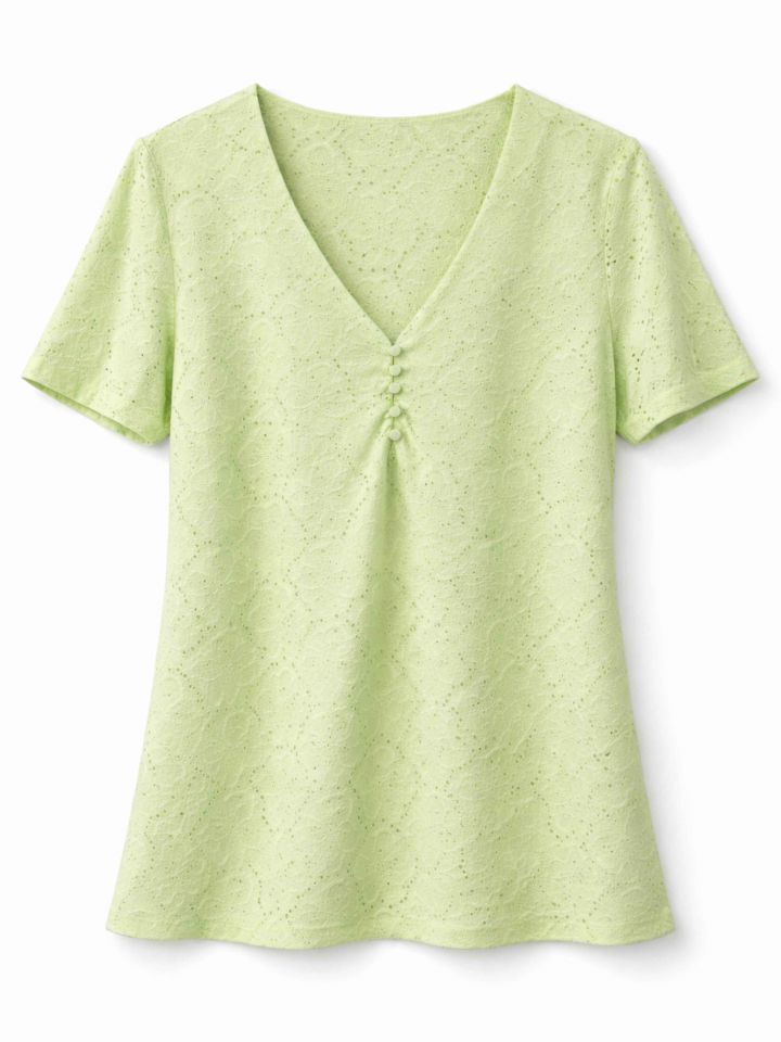 חולצה שינה תחרה PROMO בצבע זית