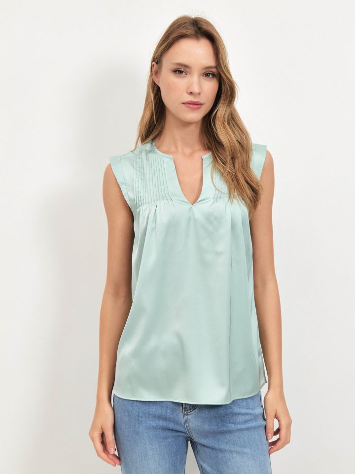 חולצה סטן V נירבירים PROMO בצבע ירוק