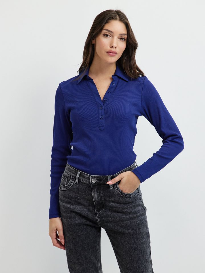 חולצה ריב שינה PROMO בצבע כחול ויקטוריה