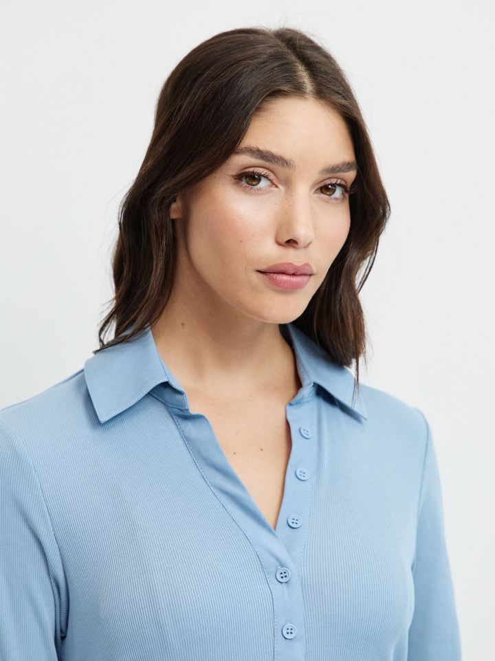 חולצה ריב שינה PROMO בצבע תכלת אורלי