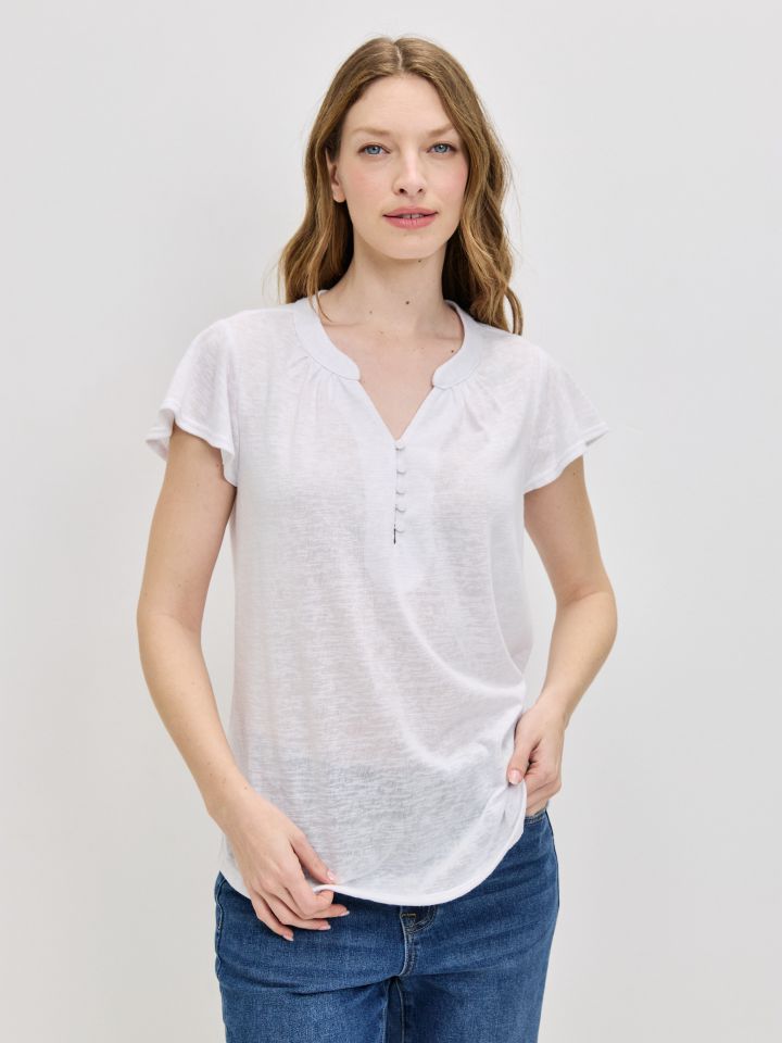 חולצה סלאב שינה PROMO בצבע לבן