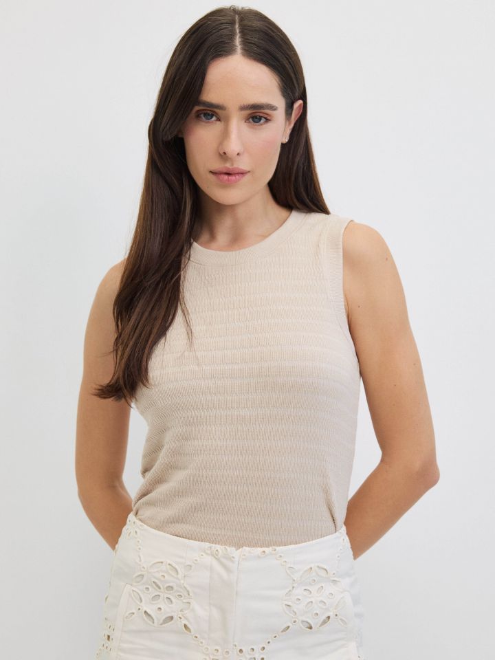 חולצה PARIS בצבע בייז’