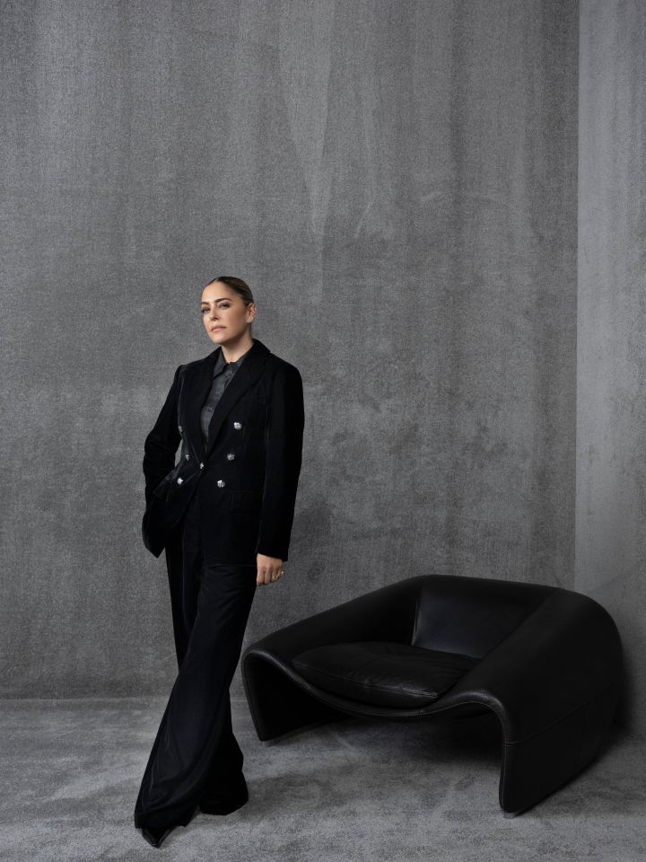 מכנסיים קטיפה פדלפון בצבע שחור