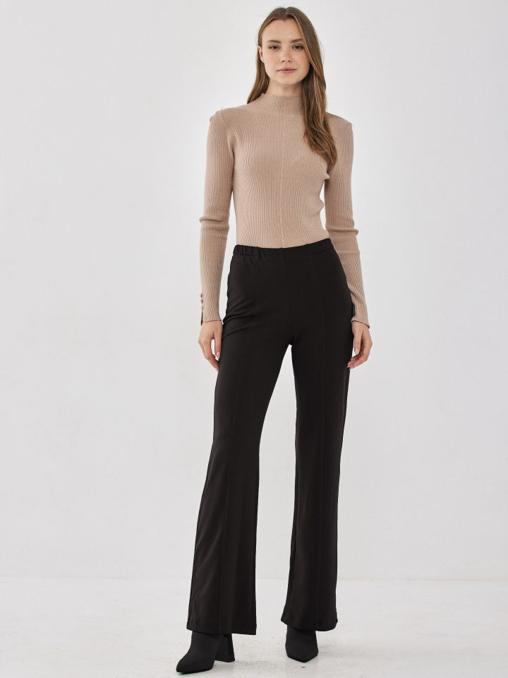 מכנסי סקובה מתרחב PROMO בצבע שחור