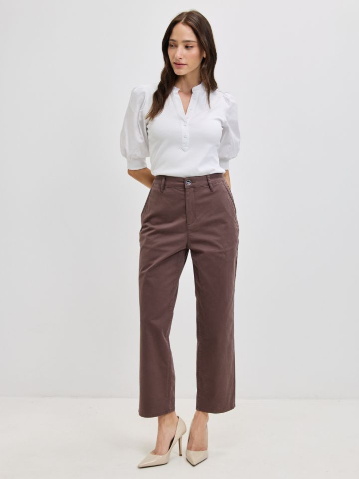 מכנסיים 8 כיסים PROMO בצבע חום