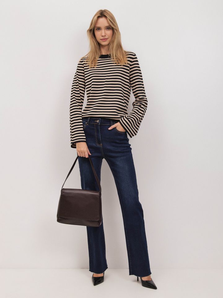 מכנסיים ג’ינס PROMO לולאות בצבע ג’ינס כהה