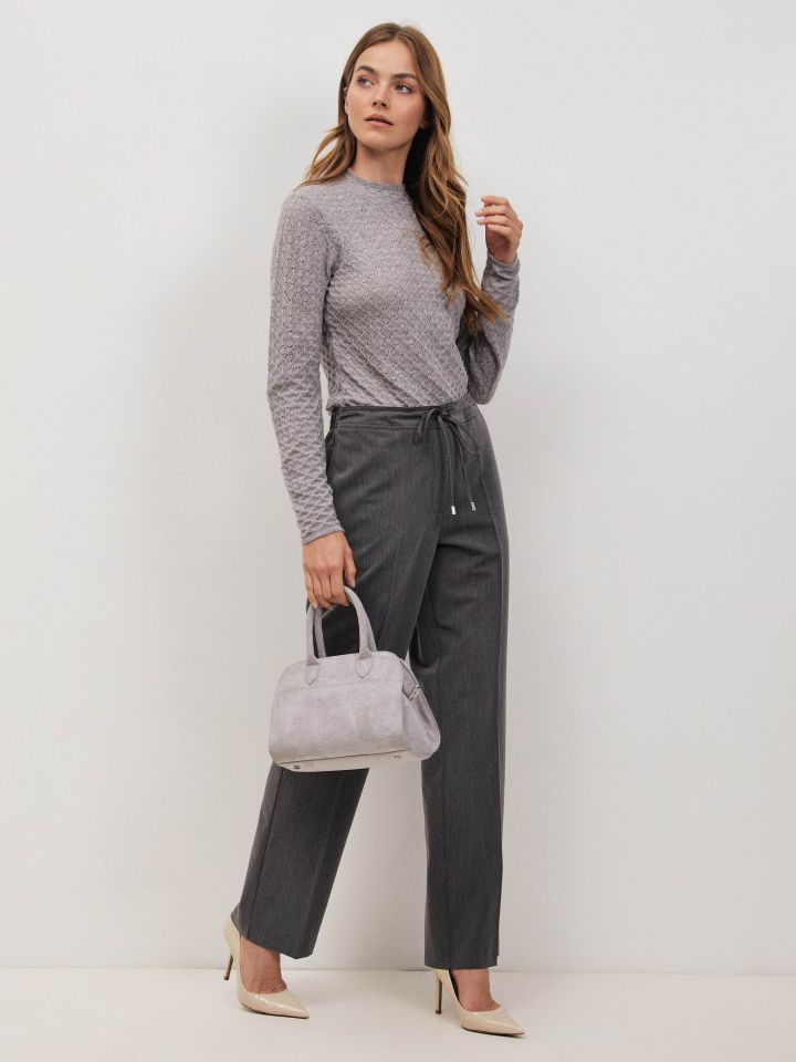 מכנסיים גומי + שרוך PROMO בצבע אפור מרנגו