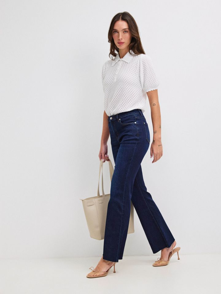 מכנסיים ג’ינס SHIRA PROMO בצבע ג’ינס כהה