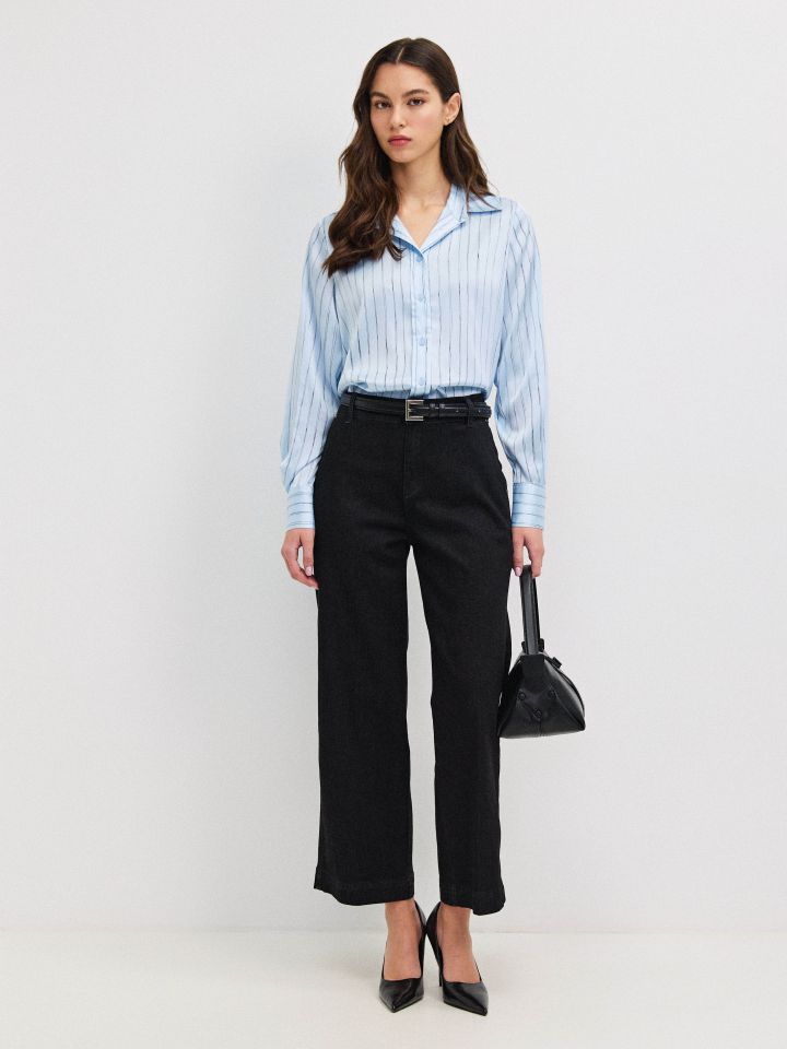 מכנסיים ג’ינס  RANI PROMO בצבע ג’ינס שחור