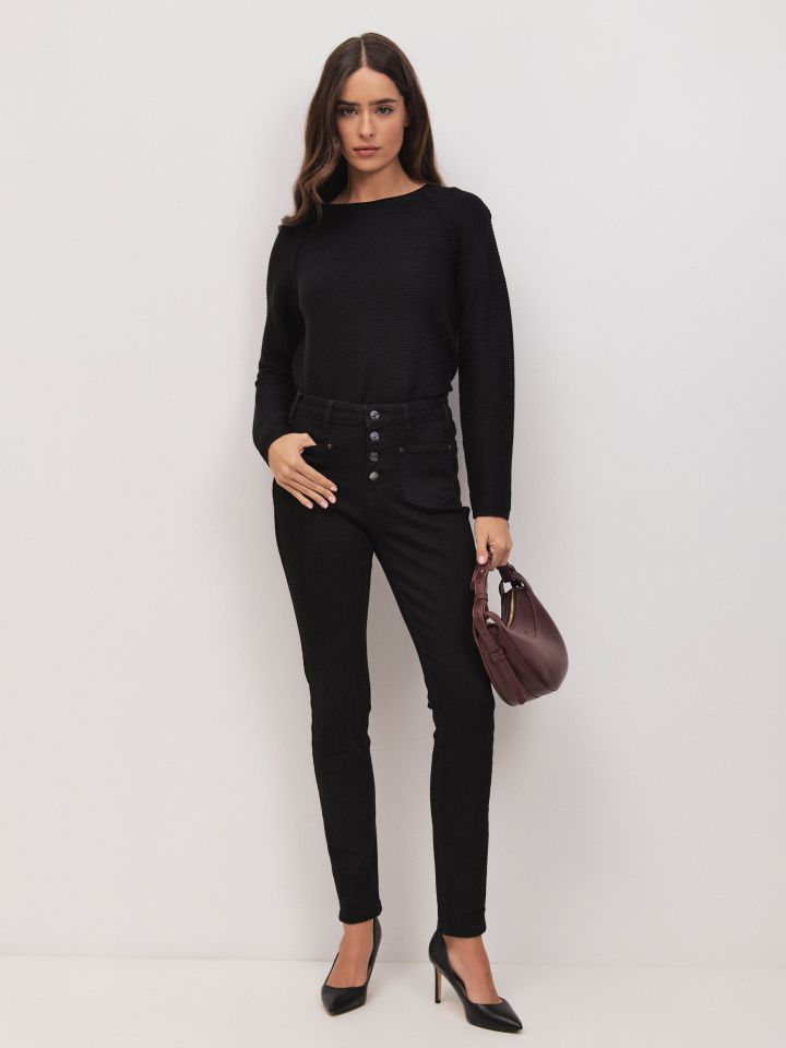 מכנסיים ג’ינס סקיני PROMO בצבע ג’ינס שחור