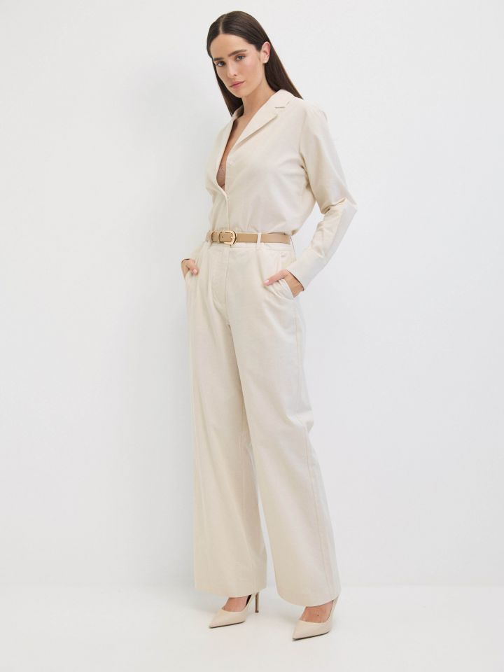 מכנסיים שליץ ALONA בצבע בייז’