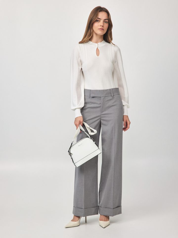 מכנסיים פסים + מנג’ט בצבע פסים