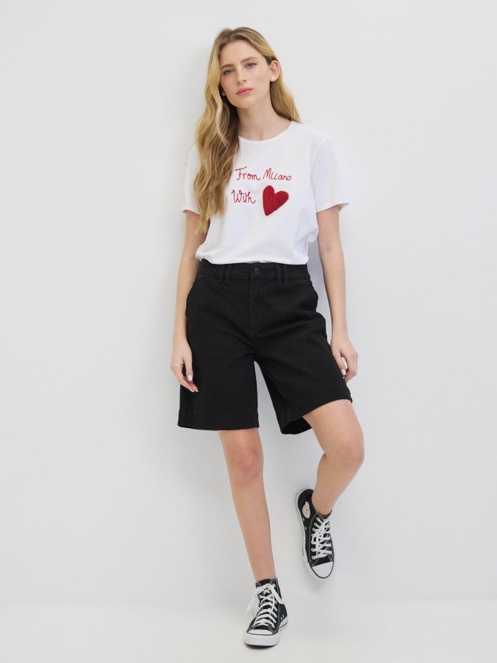 מכנסיים ברך PROMO בצבע שחור