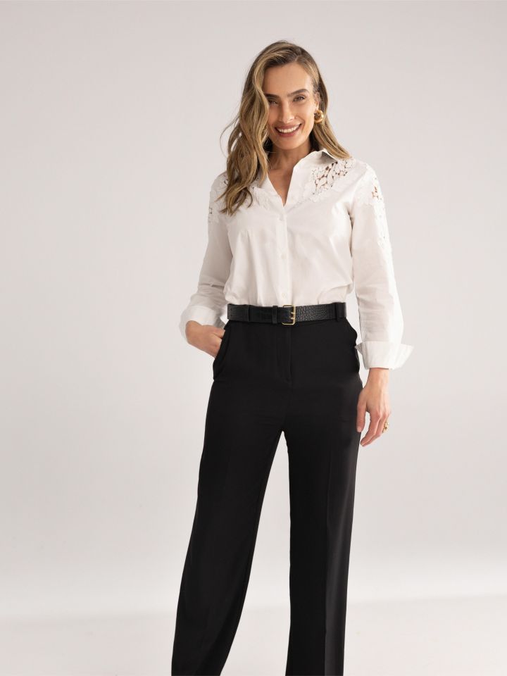 מכנסיים SHIRA  PROMO בצבע שחור