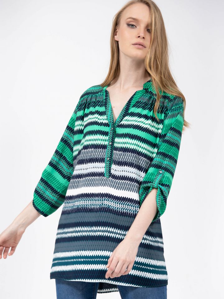 טוניקה שינה PARIS בצבע אפור