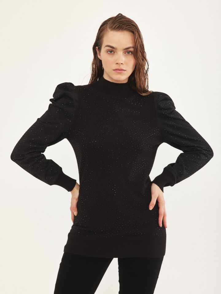 סריג גולף יהלומים בצבע שחור