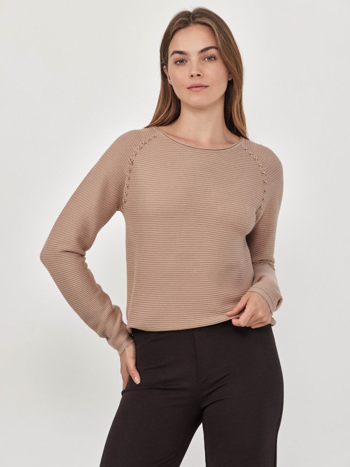 סריג רגלן PROMO SHIRA בצבע בייז קפוצינו