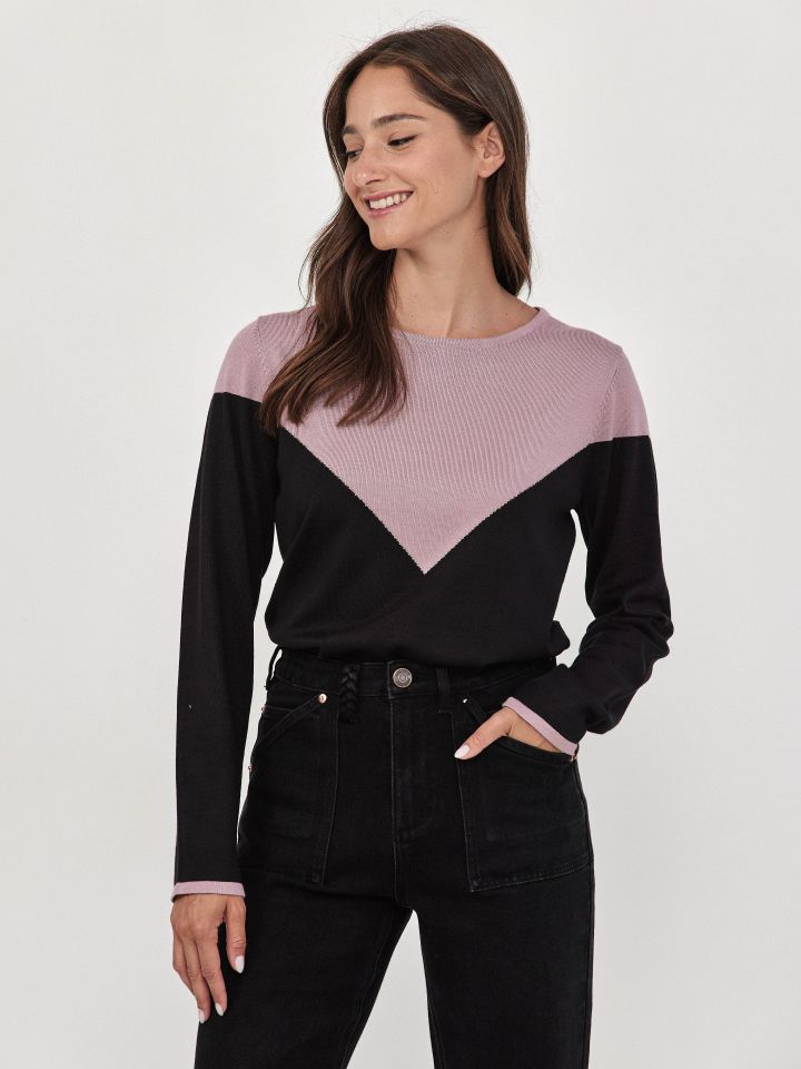 סריג שילובים PROMO בצבע ורוד מעושן