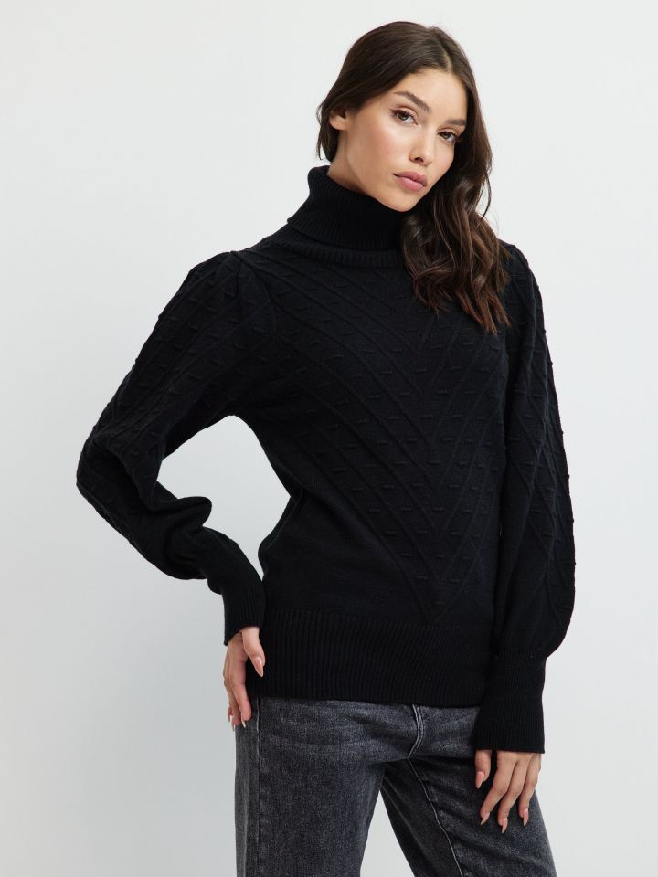 סריג גולף SHIRA בצבע שחור