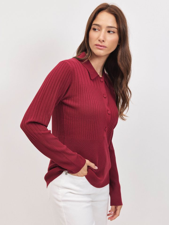 סריג שינה PROMO בצבע דובדבן