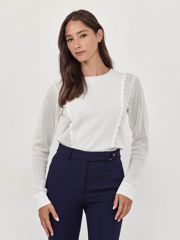 סריג ITALY בצבע לבן