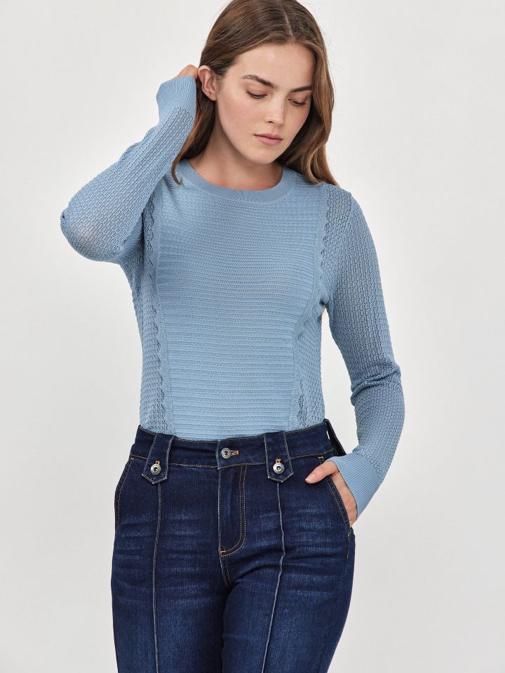 סריג ITALY בצבע תכלת אורלי