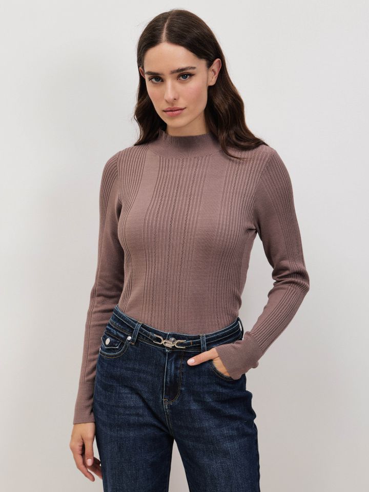 סריג מלמלה בגולף PROMO בצבע מוקה