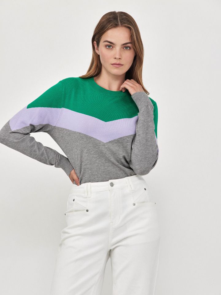 סריג שילובים בצבע אפור כסף