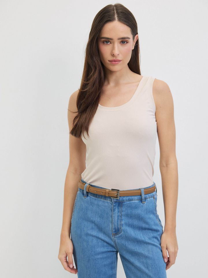 גופיה ריפס PROMO בצבע בייז’