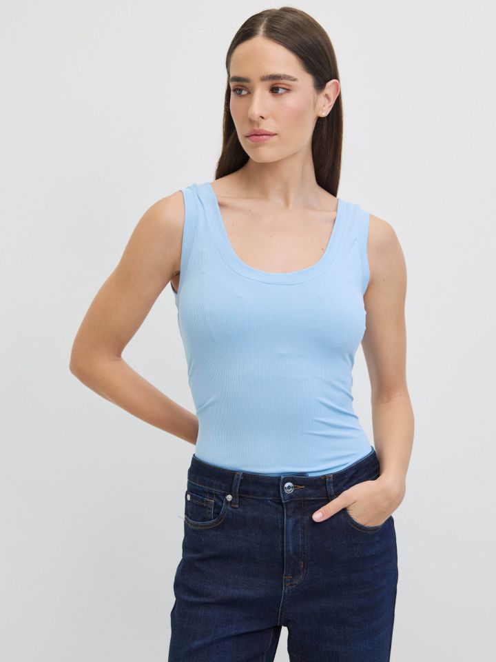 גופיה ריפס PROMO בצבע תכלת