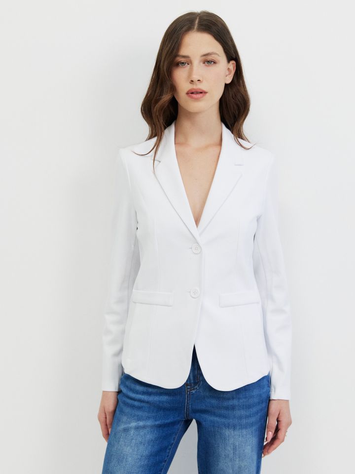 ג’קט מילנו PROMO בצבע לבן