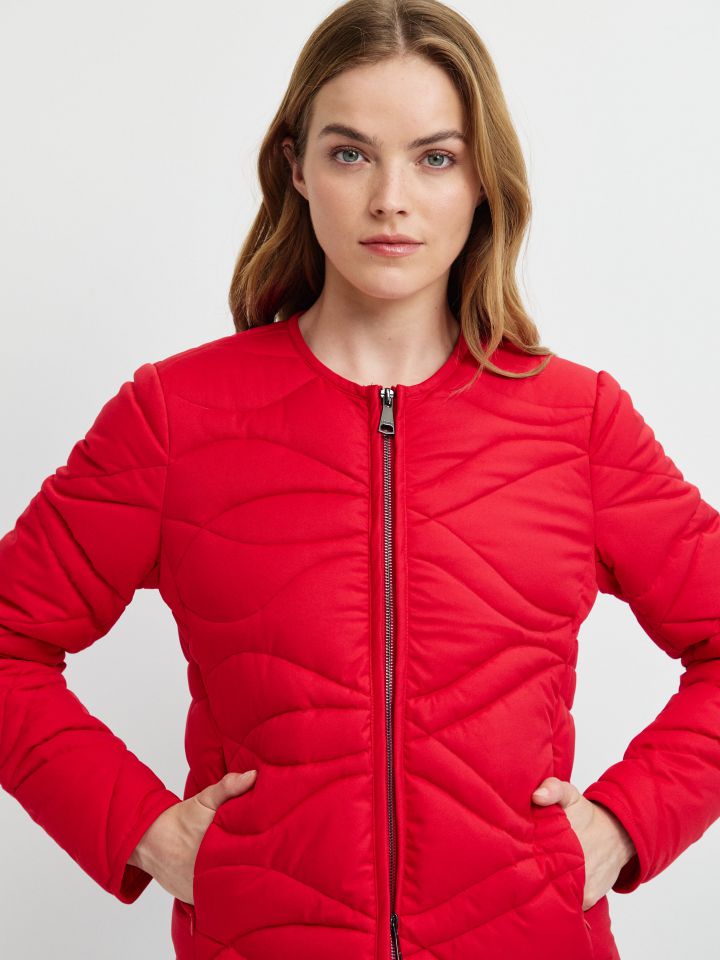 מעיל NATALY PROMO בצבע אדום מלבורו