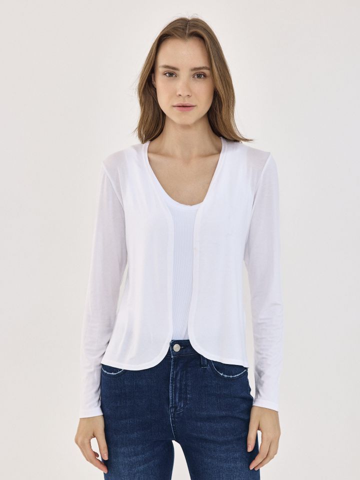 עליונית מודל PROMO בצבע לבן