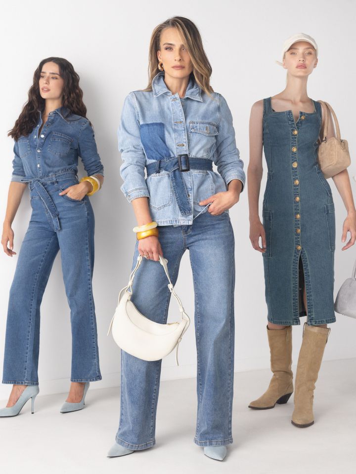 ג’קט גינס כיסים בצבע ג’ינס בהיר