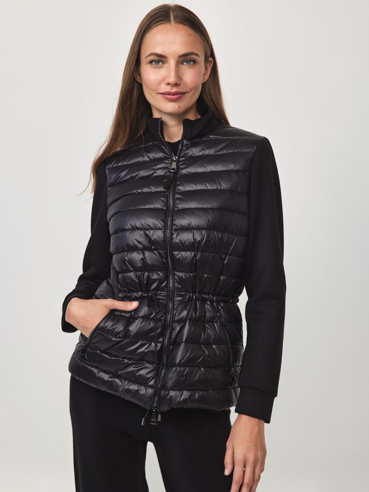 מעיל רוכסנים PARIS בצבע שחור