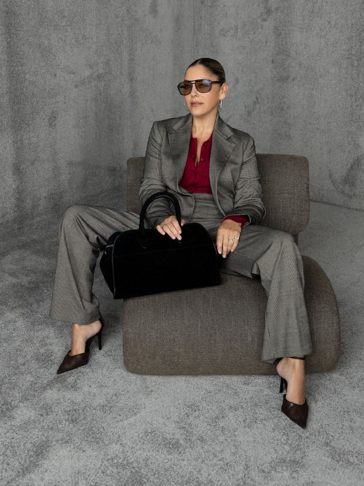 ג’קט משבצות SHIRA בצבע משבצות