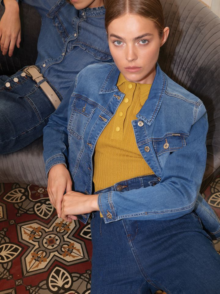 ג’קט ג’ינס PROMO בצבע ג’ינס בהיר