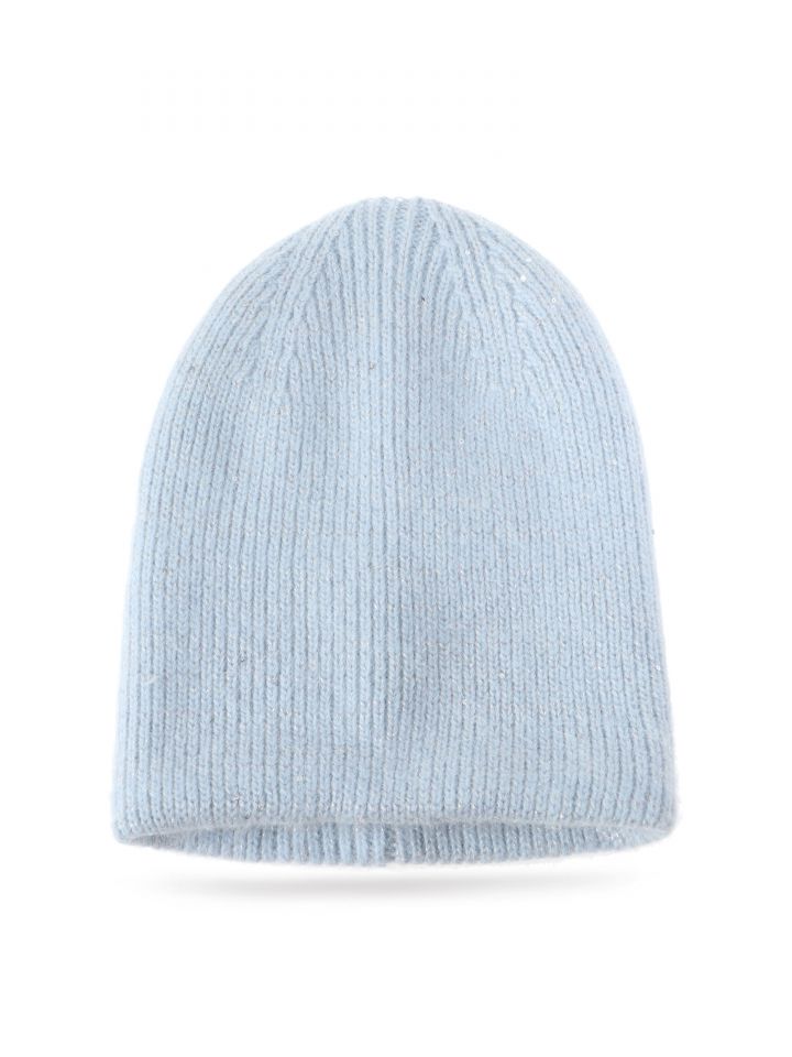 כובע שילוב פייטים בצבע תכלת