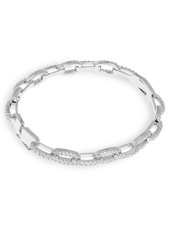 צמיד חוליות SILVER בצבע כסף