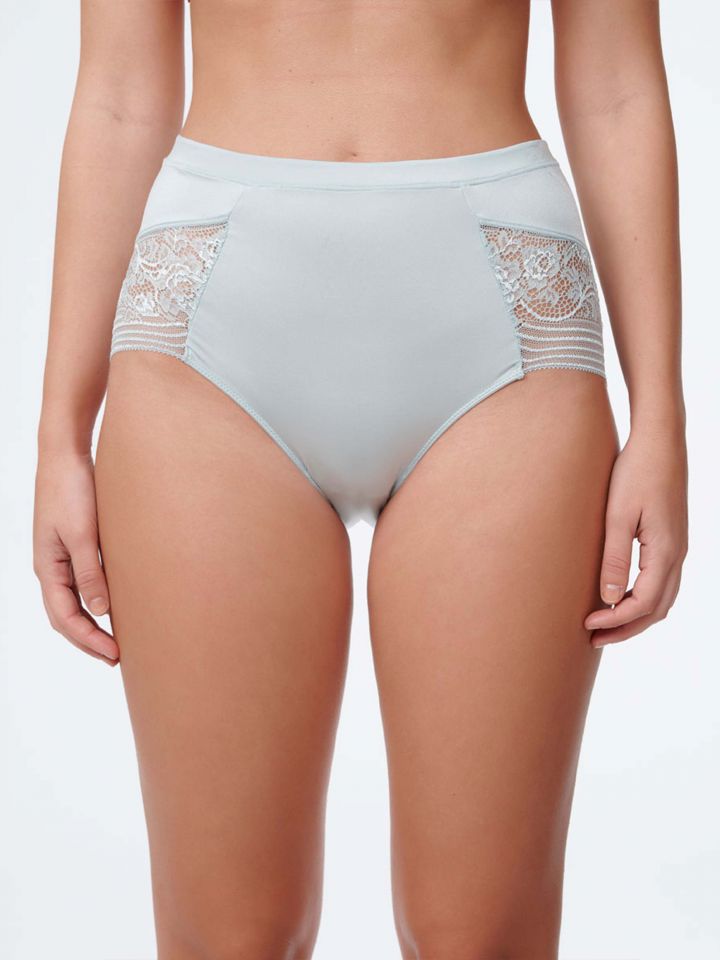 תחתון מקסי תחרה 6305-P בצבע גוף